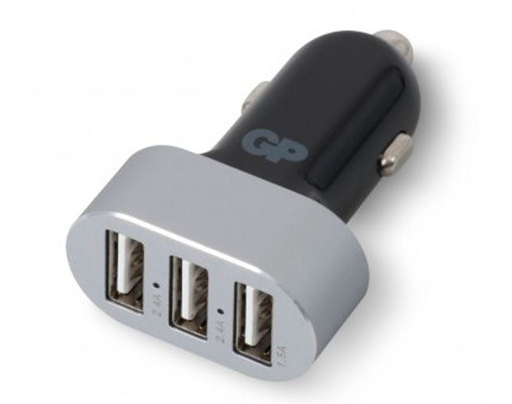 USB billaddare, 2 x USB (2,4A), 1 x USB (1,5A)