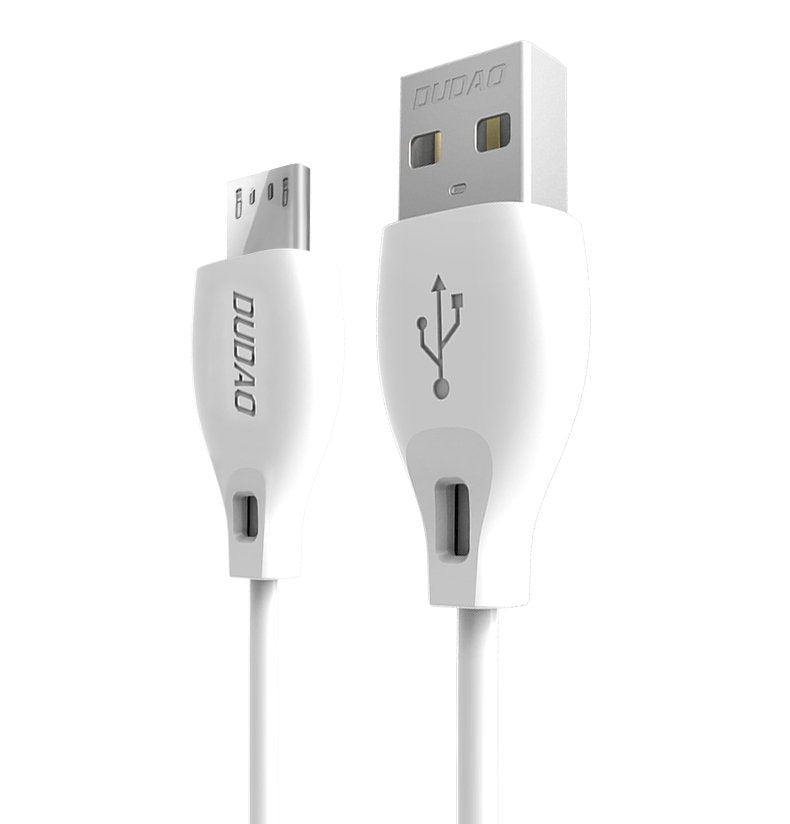 USB-kabel - micro USB 2.4A 2m vit