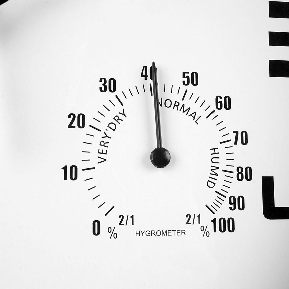 Unik väggklocka 25cm med termometer och hygrometer