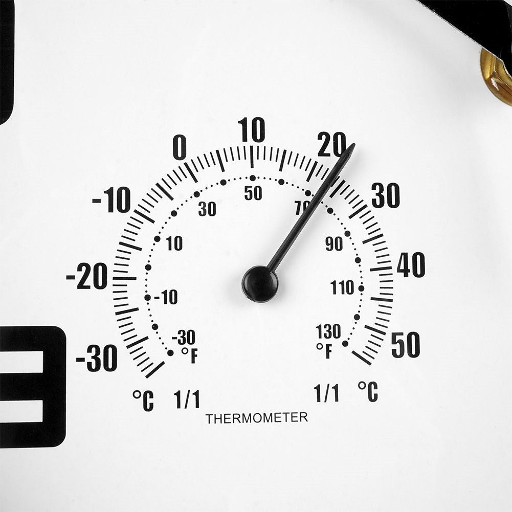 Unik väggklocka 25cm med termometer och hygrometer