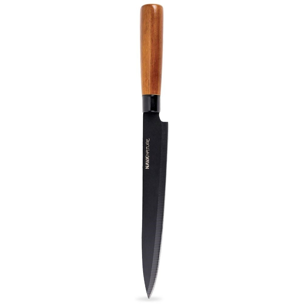 Universalkniv 20,5 cm blad med ergonomiskt handtag i svart färg