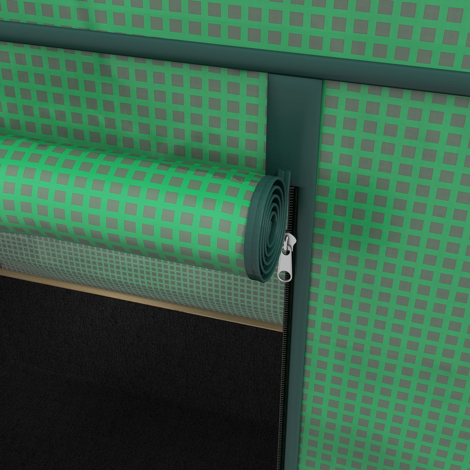 Upphöjd trädgårdssäng i trä med kall ram, 86x60x165 cm