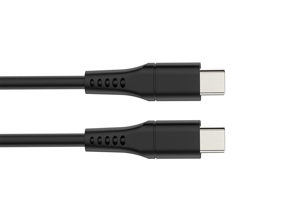 Usb-kabel - Usb 2.0 C till C 60W, 480 Mbps, Nickelpläterad, Tpe-kabel - 1 meter