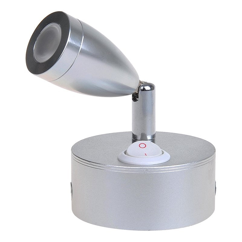 Utanpåliggande spotlight 1-led svängbar 12V 160lm Ø65x70-110mm