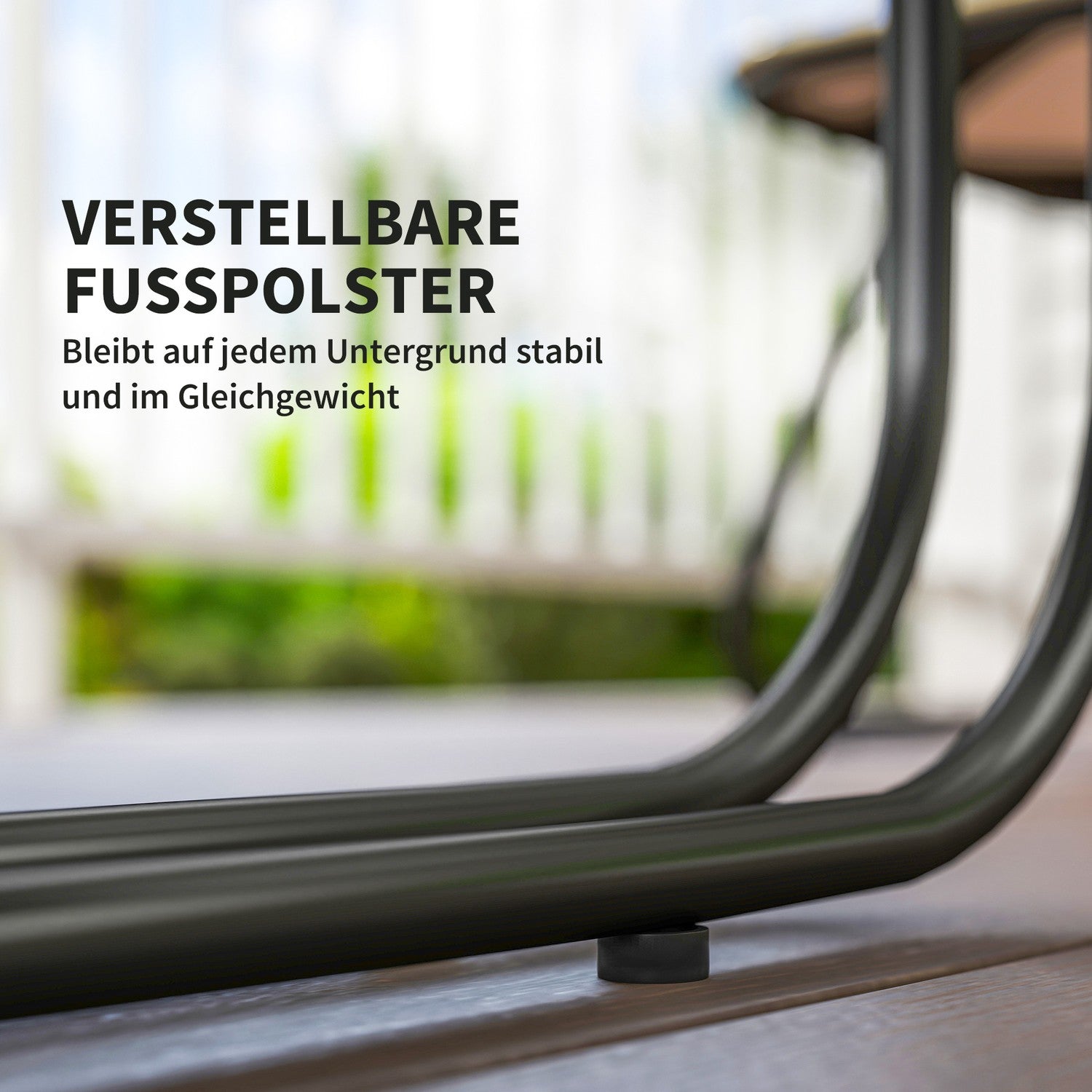 Utemöbler i polyrattan, väderbeständig för 4 personer