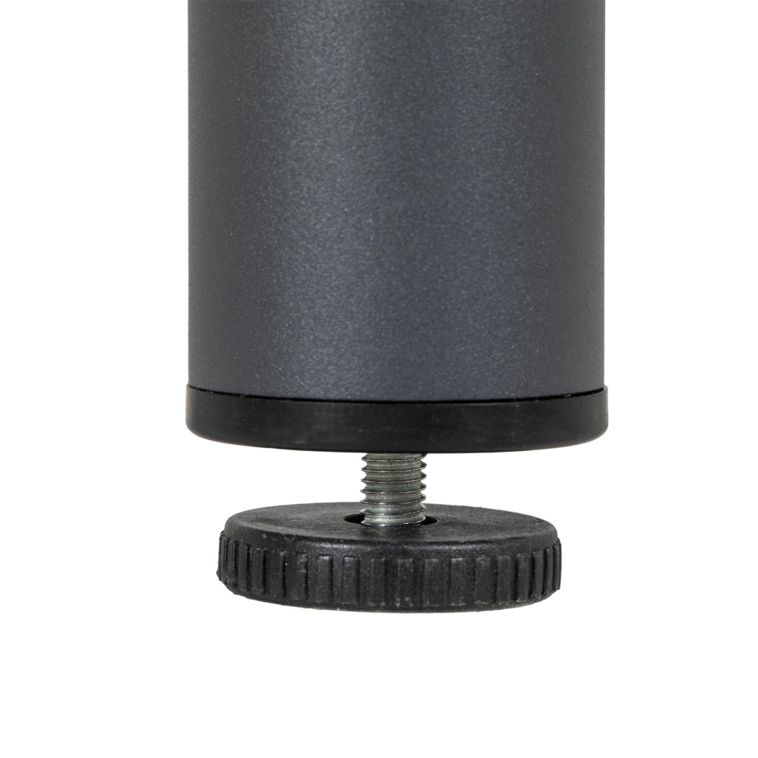 Uteplatsmatbord för 4, HDPE-ribbad, mörkgrå, 90x90x75 cm