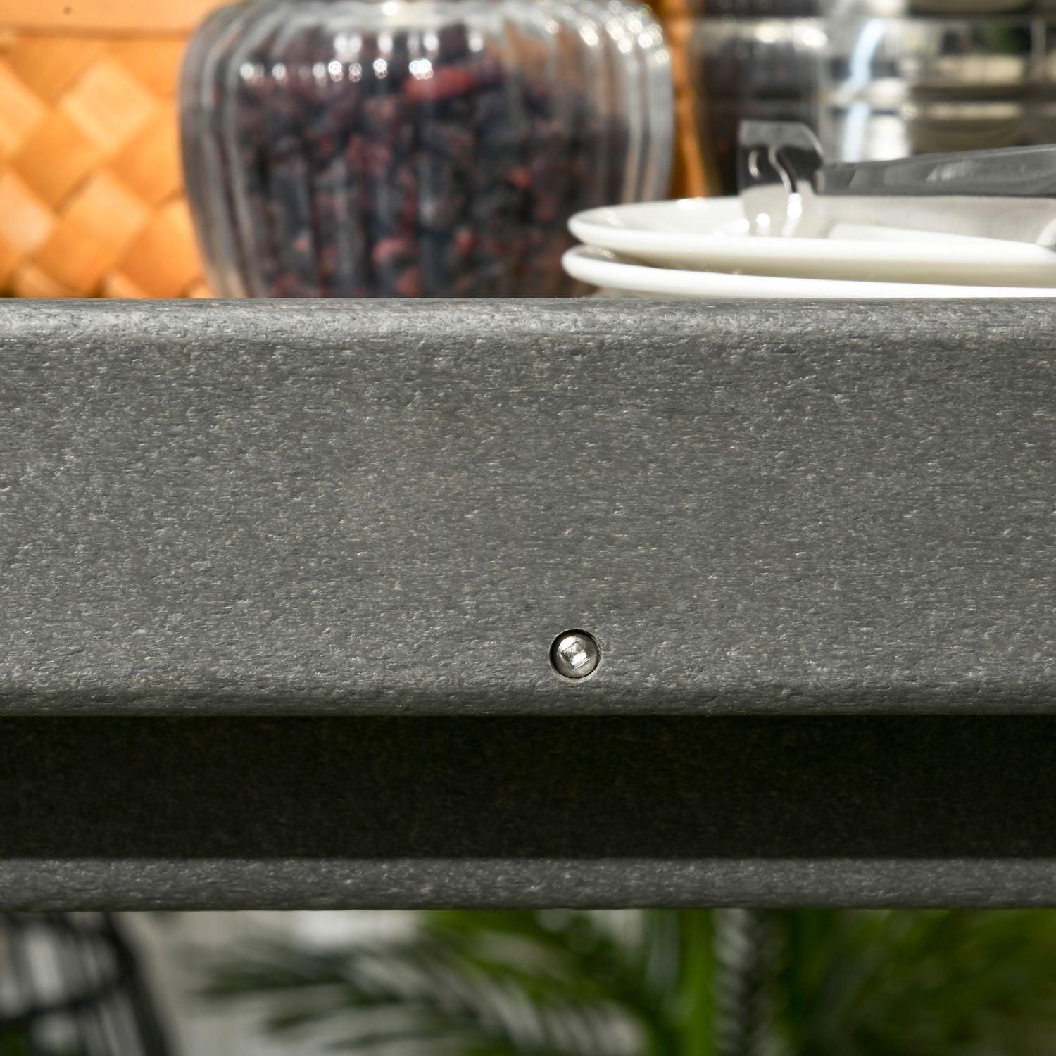 Utomhusgrillvagn med handdukshängare och 2 hyllor, 87x50x80cm