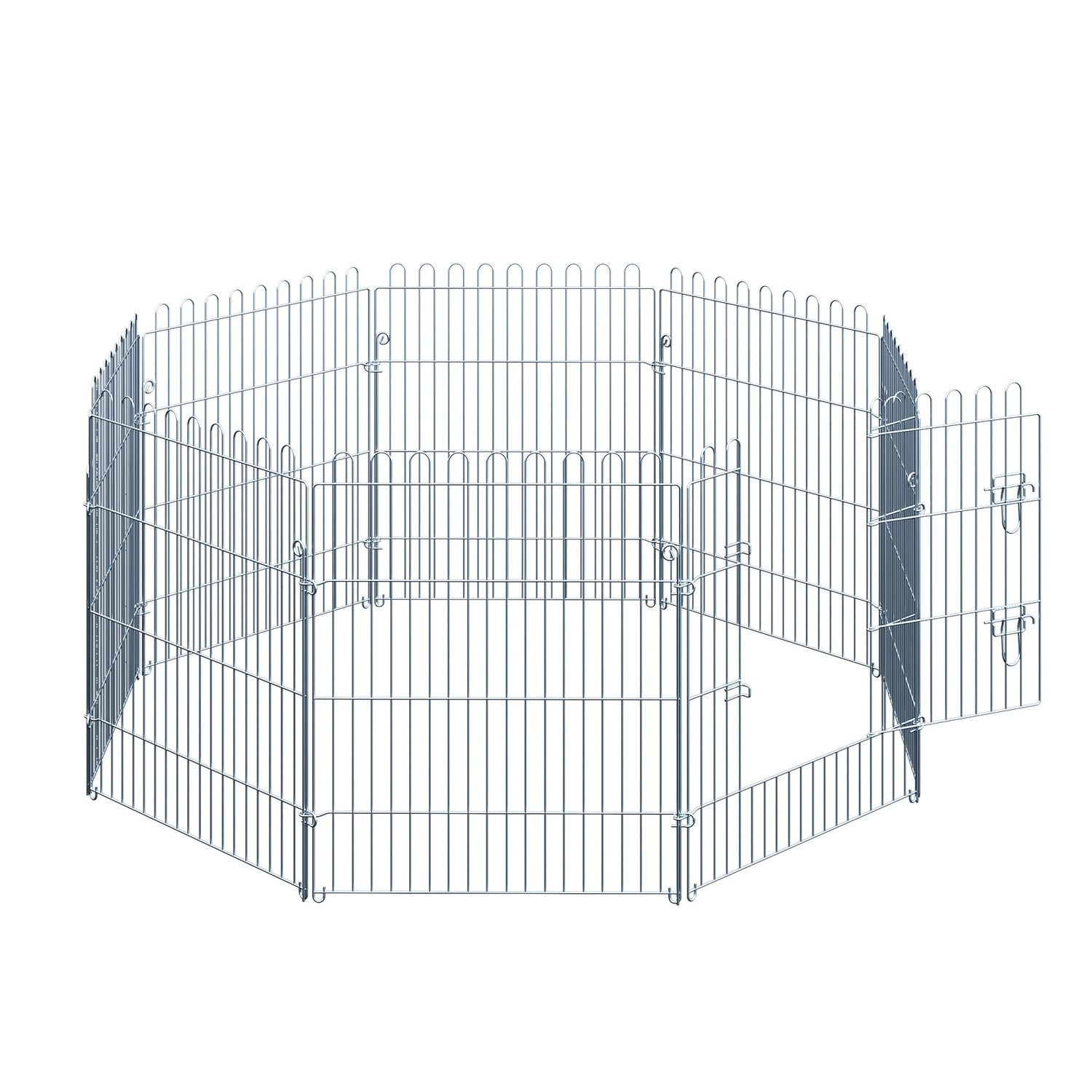 Valphölje utomhus, 8-panels lekhage, säker och stabil