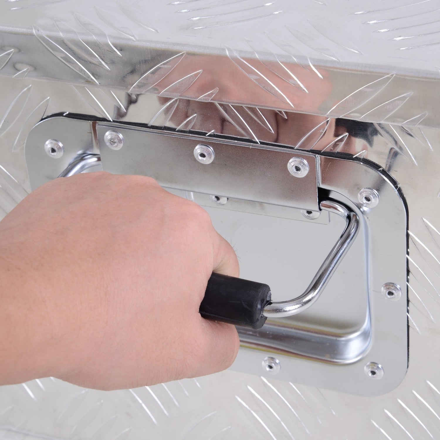 Utrustningslåda i aluminium – Silver, 76x33x25 cm