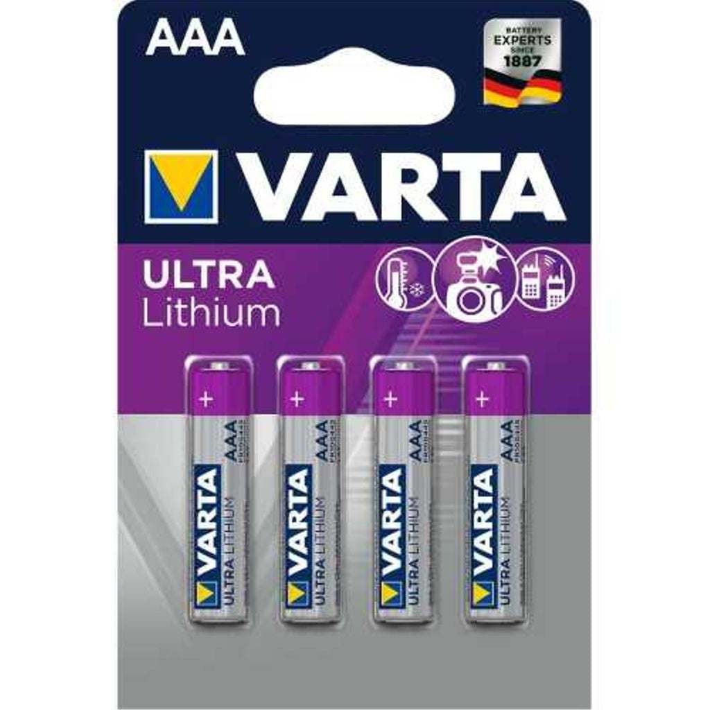 VARTA Ultra Lithium AAA batteri, 4-pack