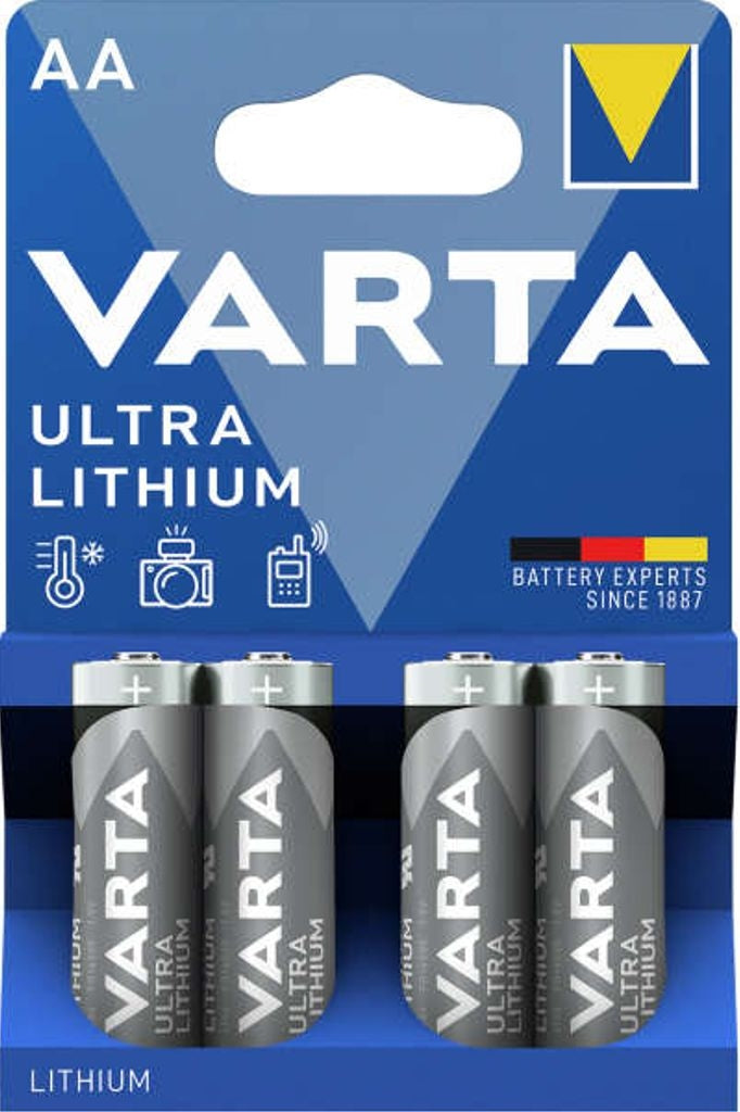 VARTA Ultra Lithium AA batteri, 4-pack