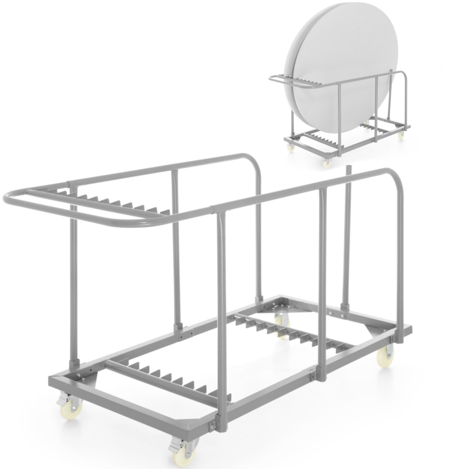 Vagn för transport av bankettmatbord för 20 bord - Hendi 811221