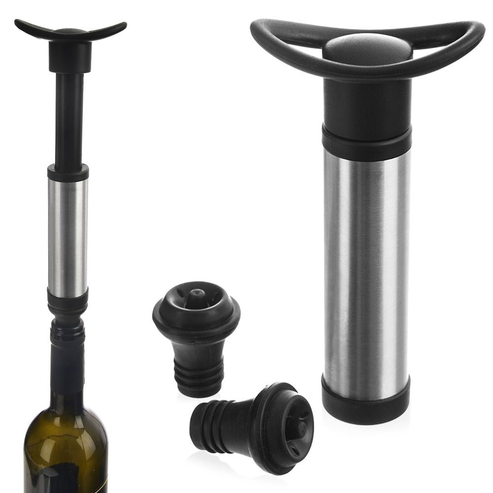 Vakuumpump med två flaskkorkar för vinbevaring