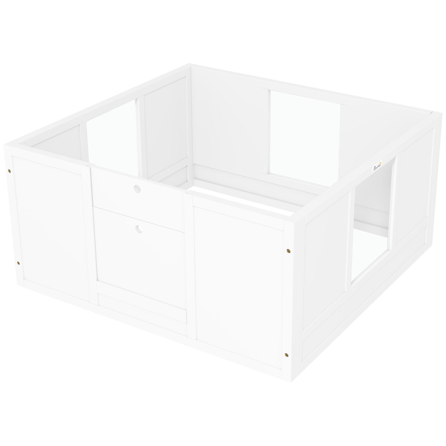 Valp lekhage Medium Dogs, justerbar dörr, halkfria fötter