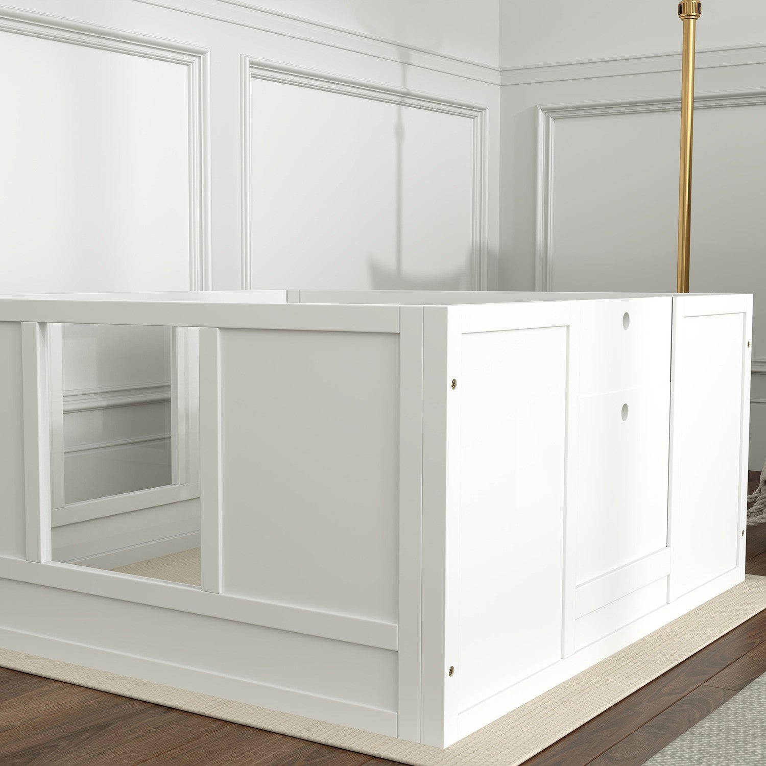 Valp lekhage Medium Dogs, justerbar dörr, halkfria fötter