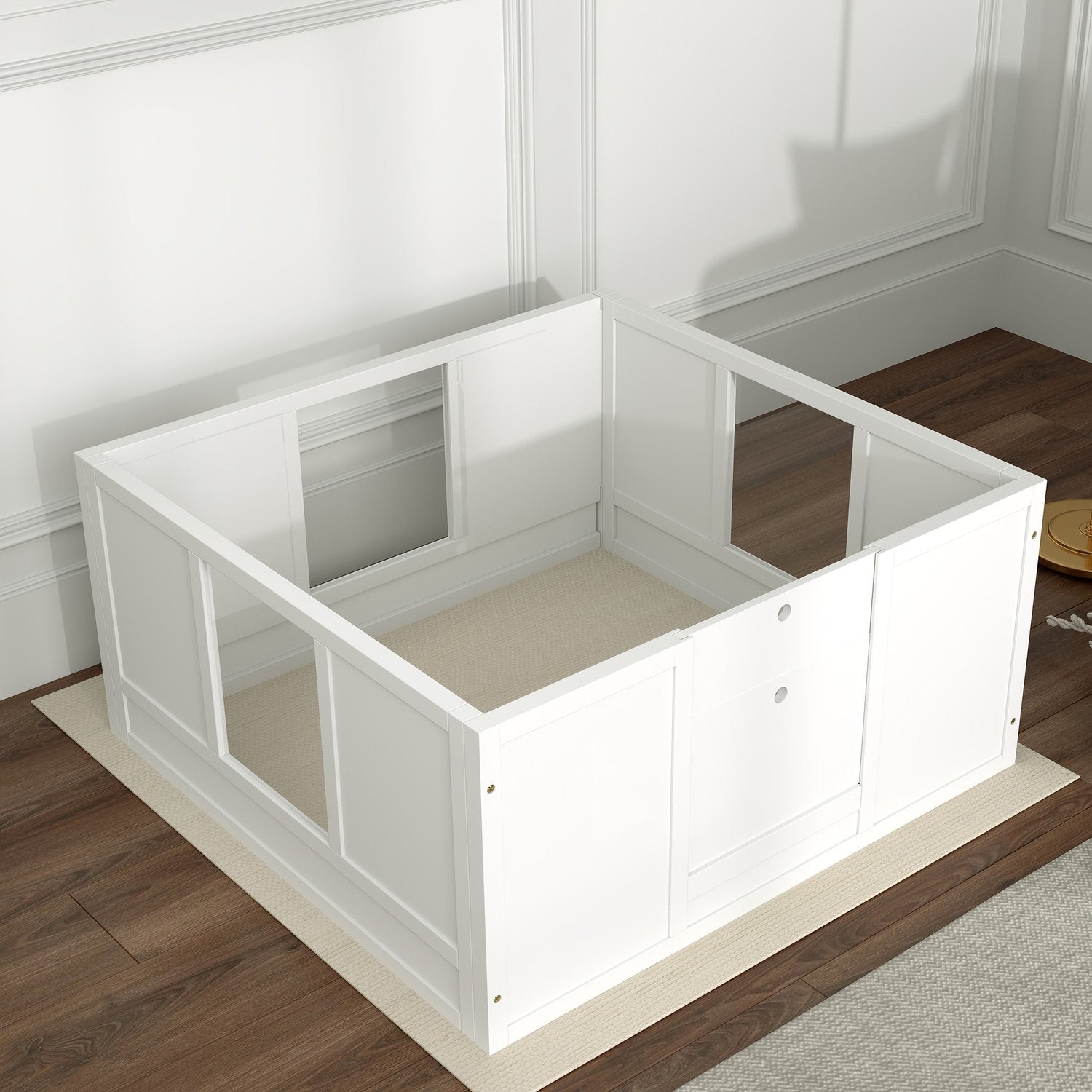 Valp lekhage Medium Dogs, justerbar dörr, halkfria fötter