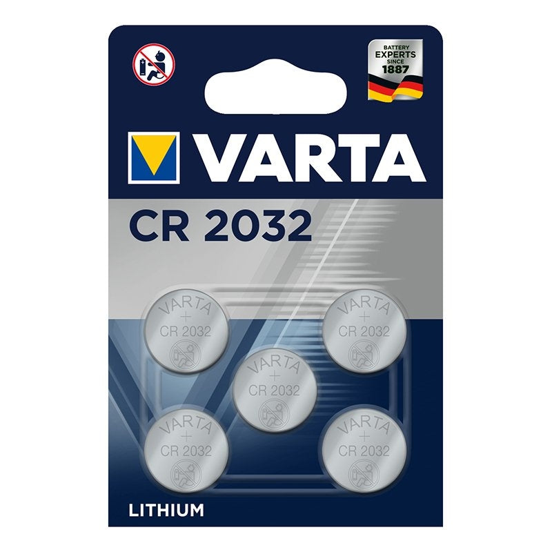 Varta Lithium CR2032 knappcellsbatteri 3V 5 st i blister
