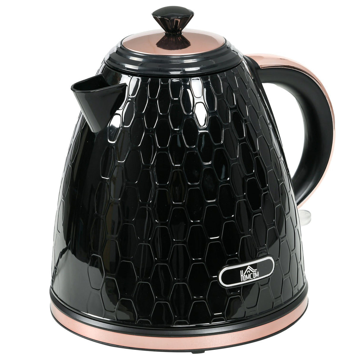 Rychlovarná konvice, 2200W, průhledové okénko, filtr, černá