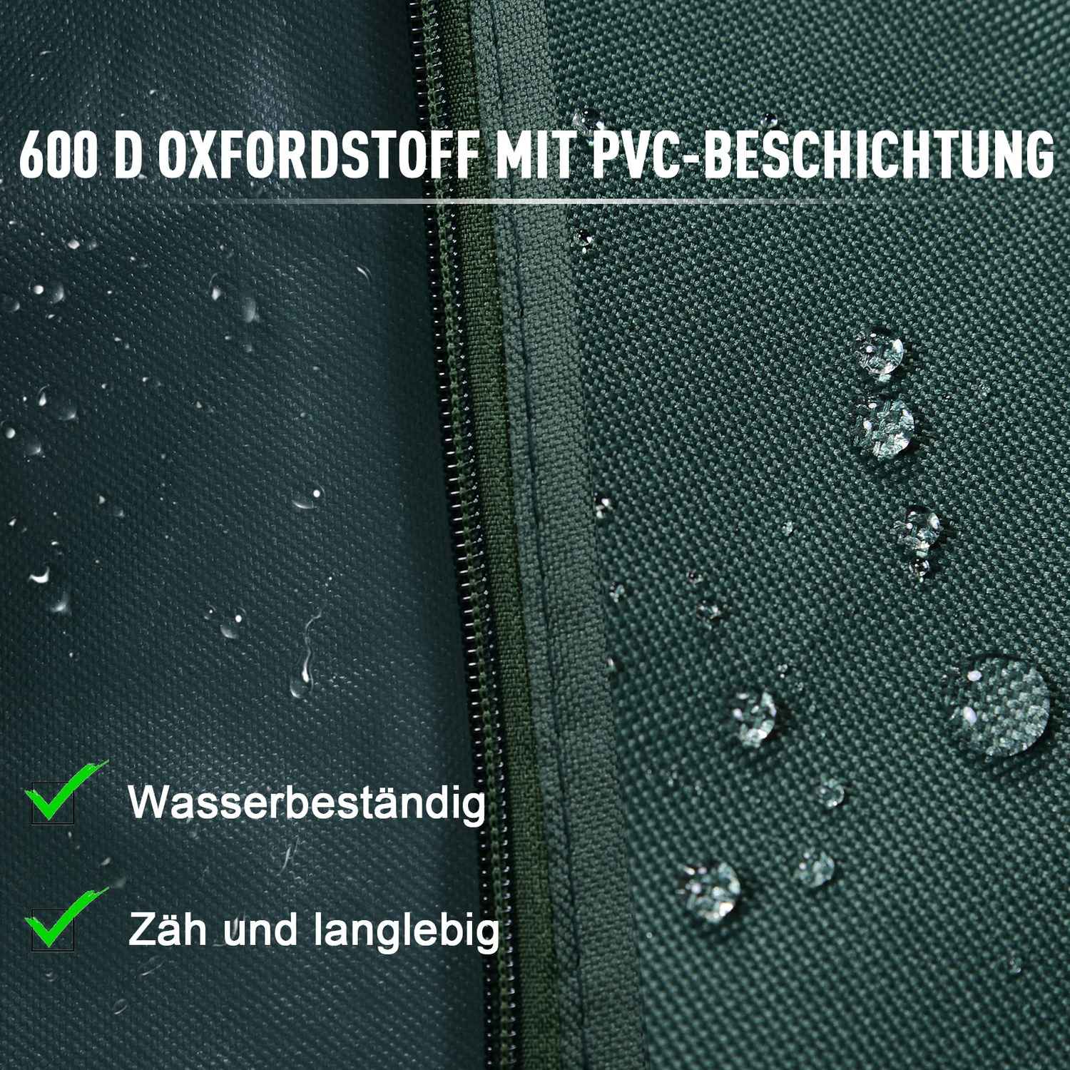 Vattentät Oxford Garden Swing Cover, UV-skydd, 177x114x152 Cm