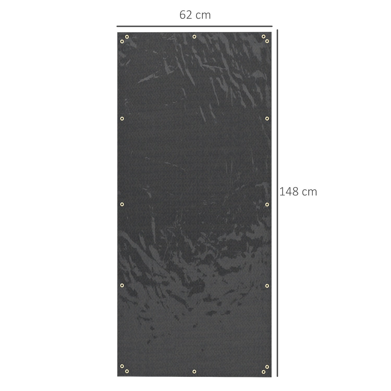 Vattentäta vedhyllor, set om 2, 148 x 62 cm