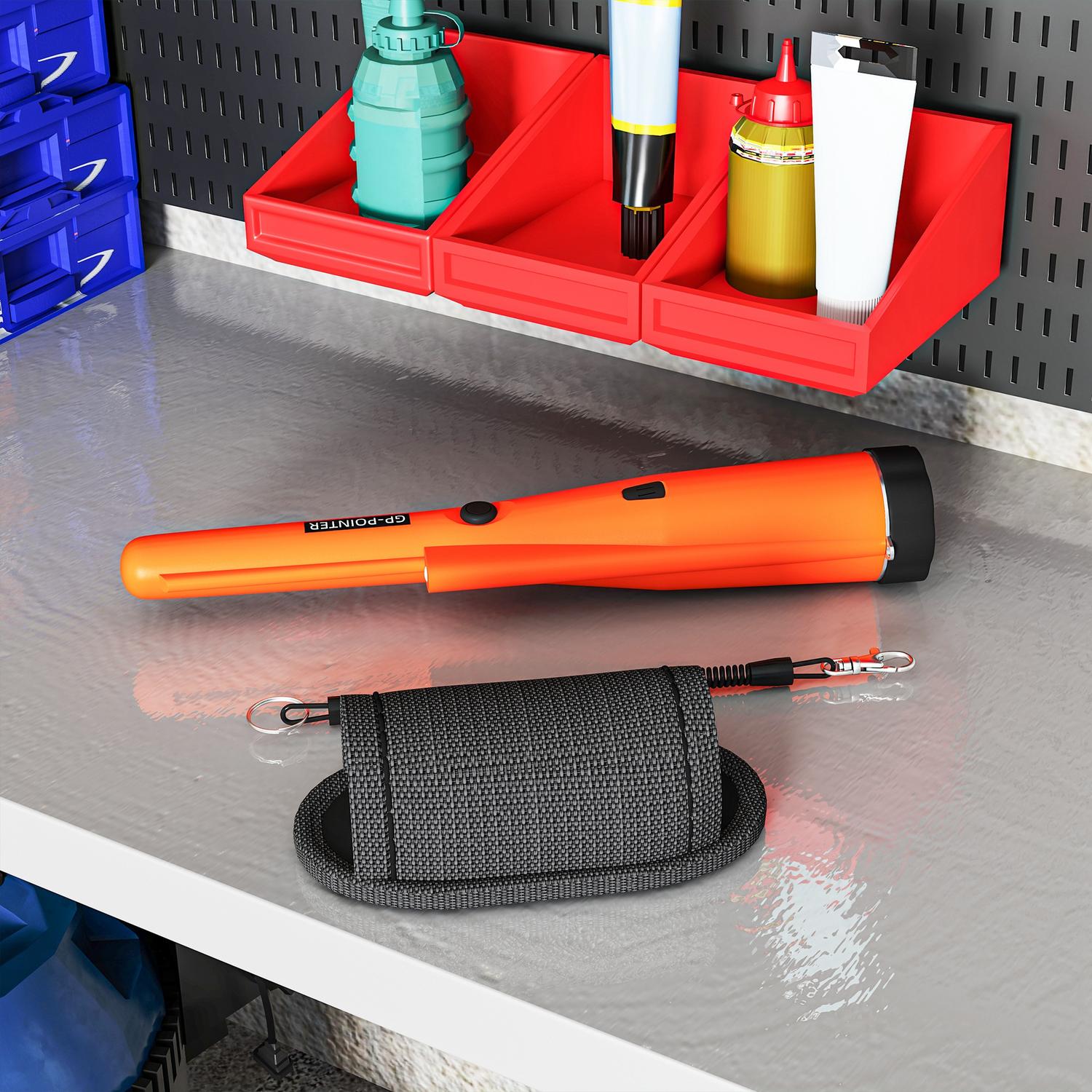 Vattentät bärbar metalldetektor för vuxna med LED-indikator