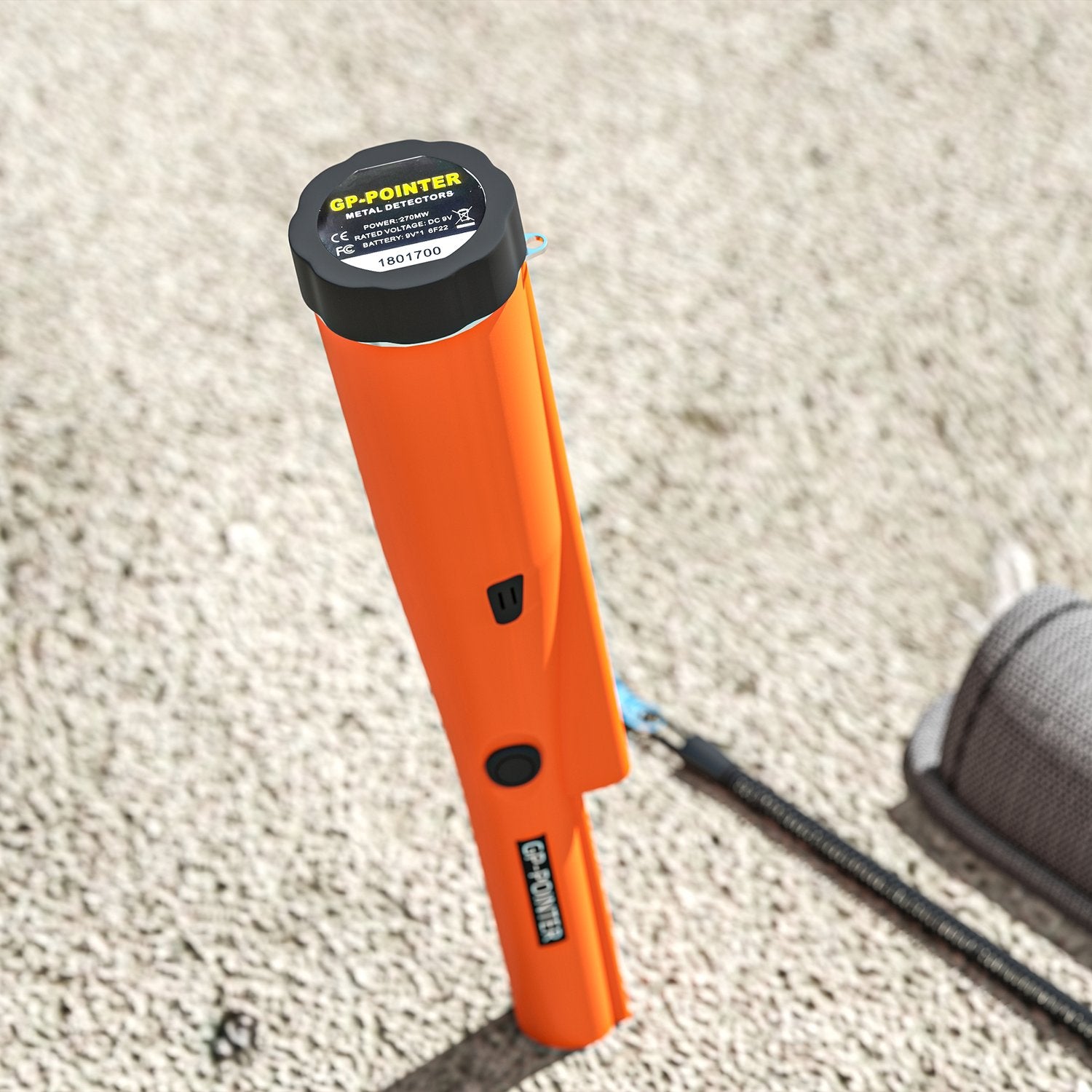 Vattentät bärbar metalldetektor för vuxna med LED-indikator