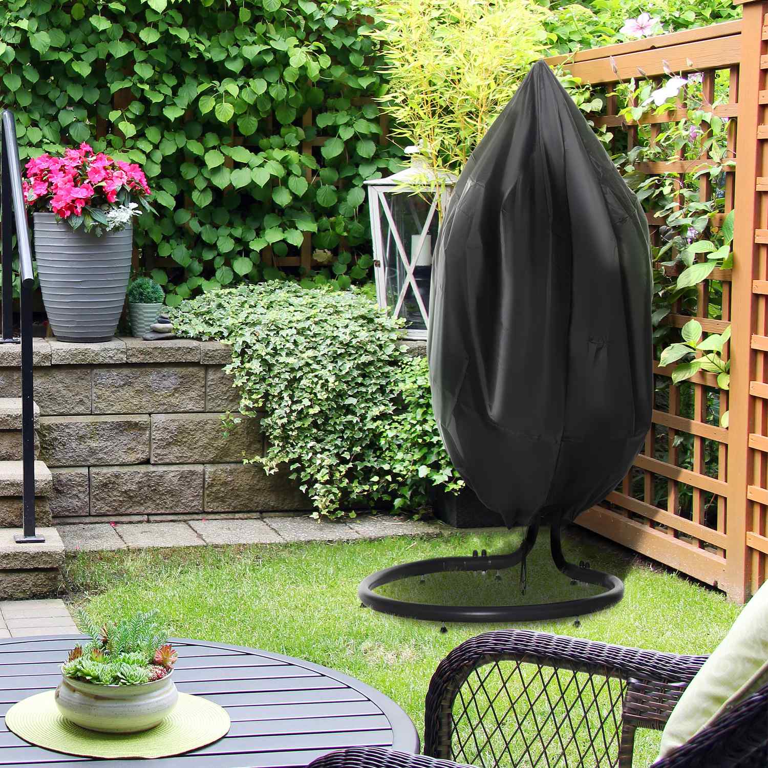 Vattentät hängande stolsöverdrag, 210D Oxford, utomhusbruk