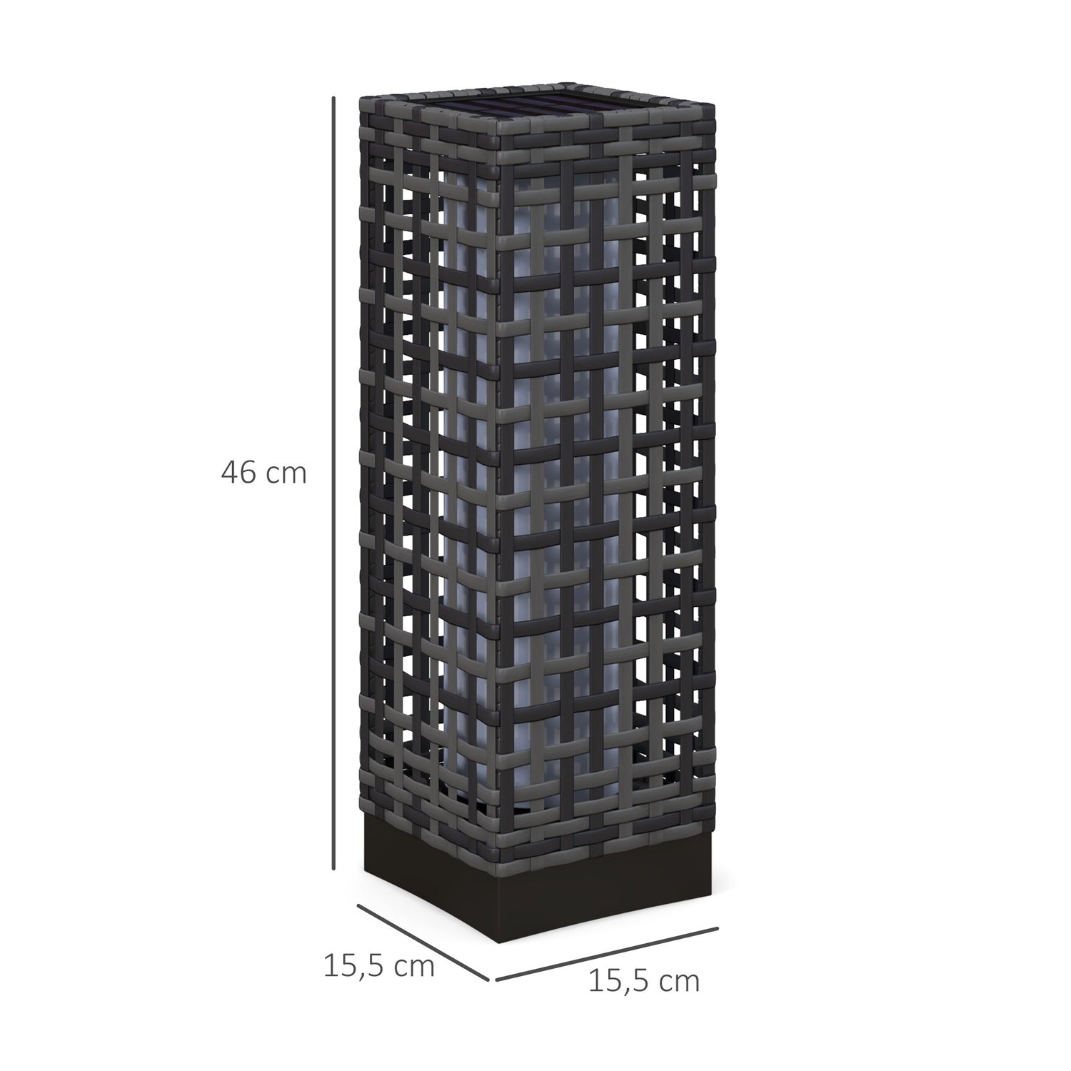 Vattentät rotting Solar Path Light, Auto Sensor LED-lampa