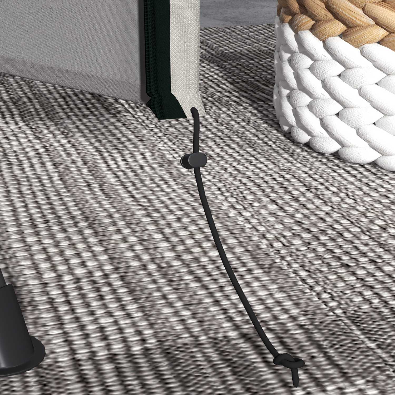 Vattentät trädgårdsgunga med solskydd, Grå, 177x114x152 cm