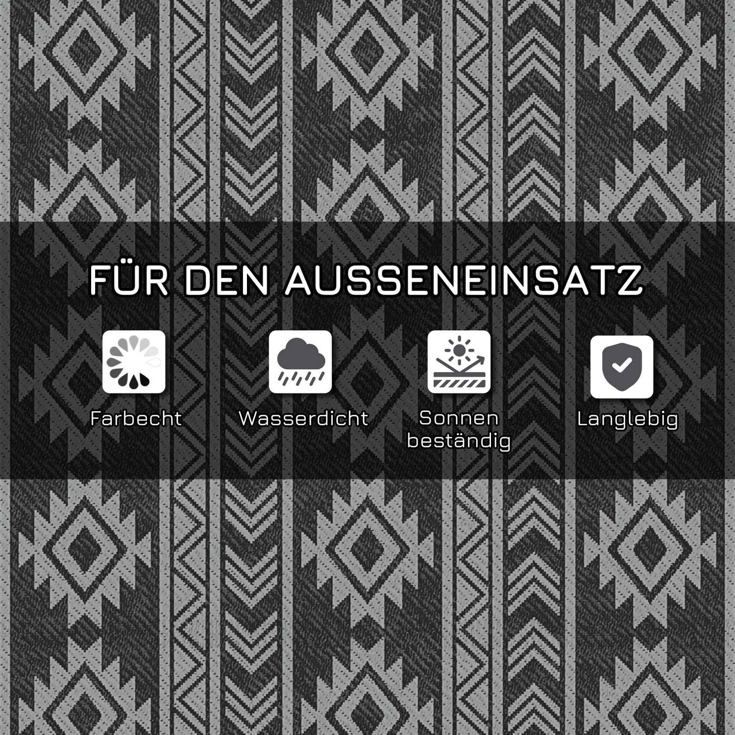 Vattentät utomhusplastmatta - Dubbelsidig, 182x274cm