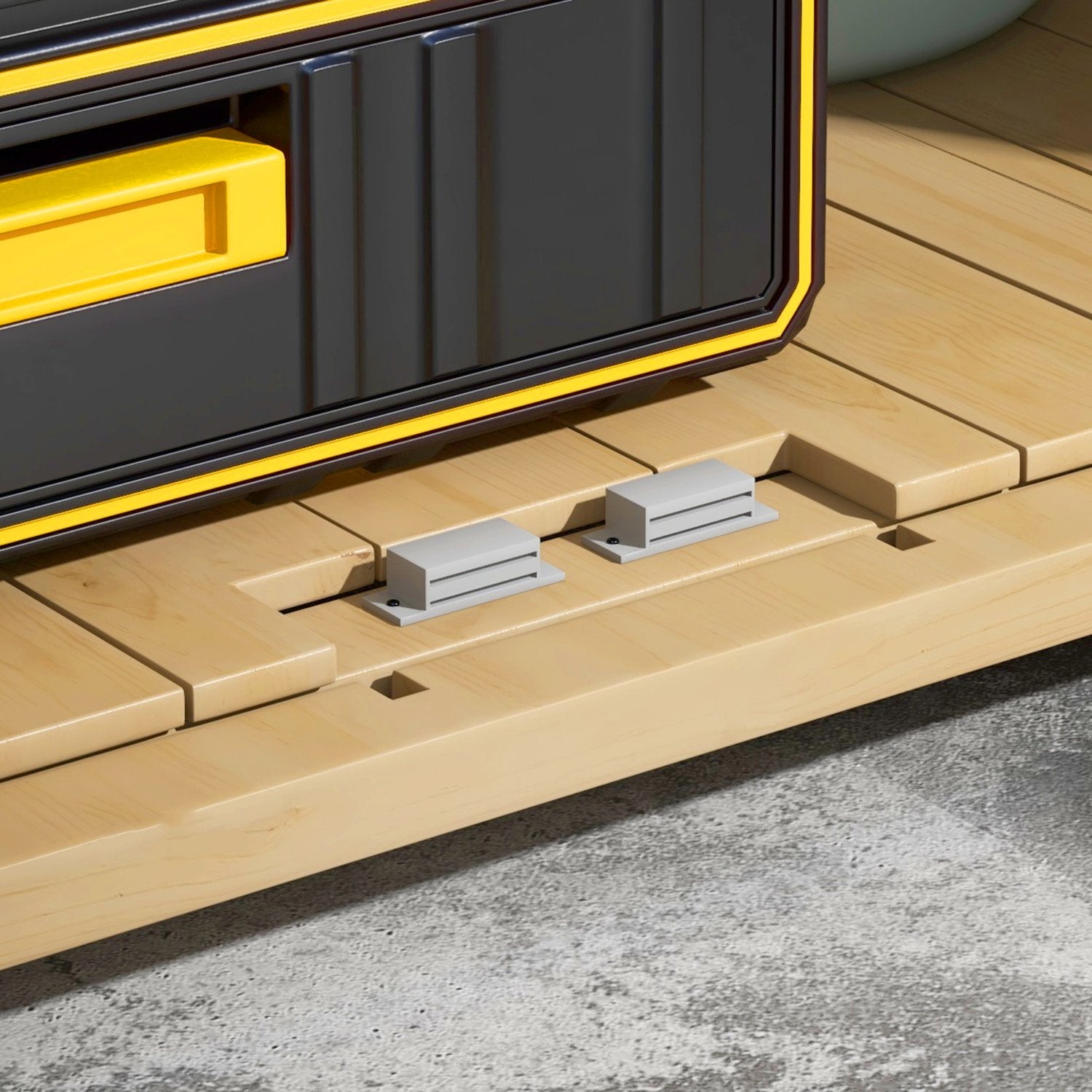 Väderbeständig redskapsbod i trä – Dubbeldörr, 77,5 x 88 x 90 cm