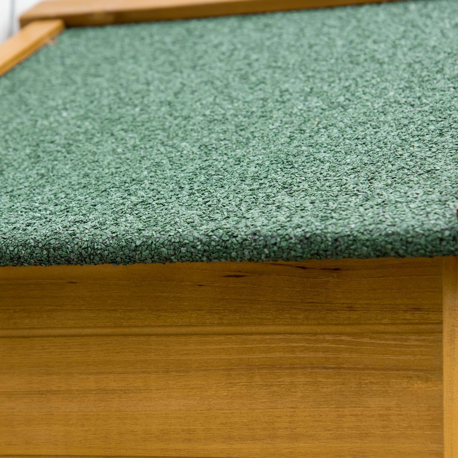 Väderbeständigt trädgårdsskjul i trä med hyllor, 2 dörrar