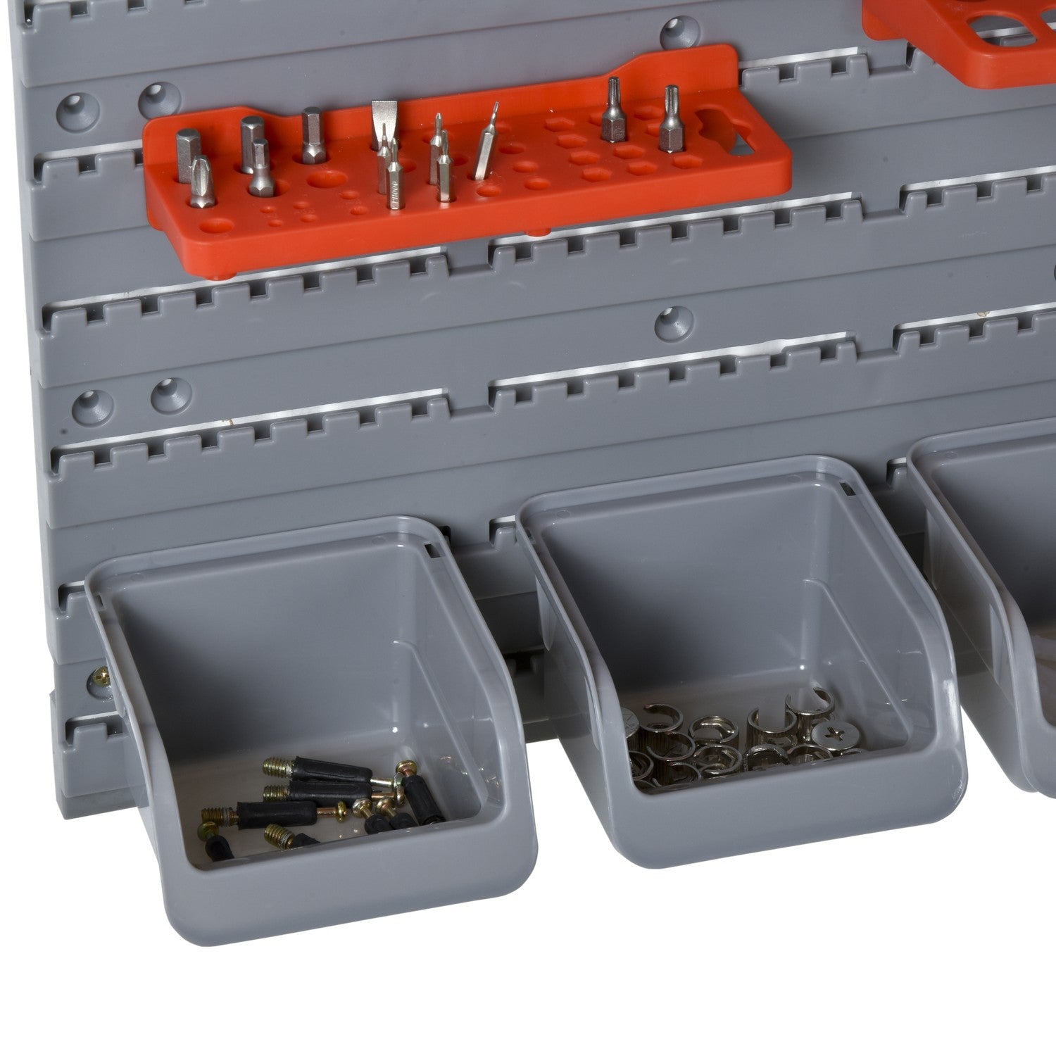 Verktygshållare för vägg, Röd/Grå, 63,5x22,5x95,5 cm