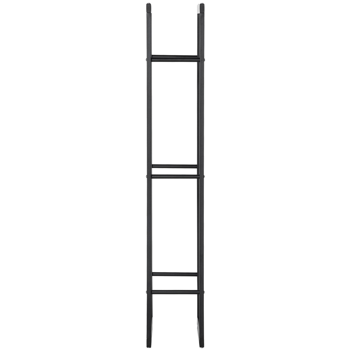 Verticale houten plank, 100 kg draagvermogen, metalen frame, 60x25x150 cm