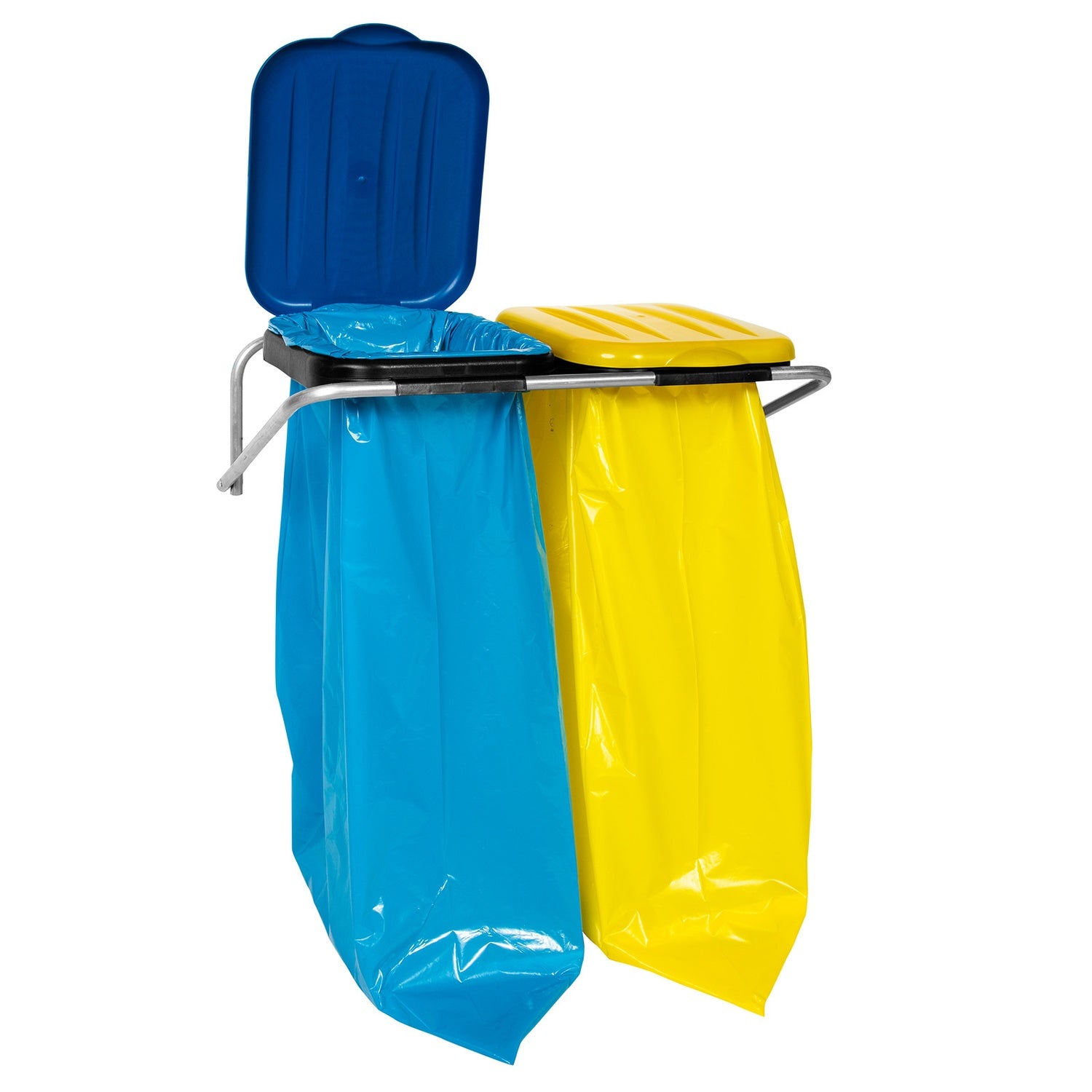 Vägghängd hållare för sopsortering, 2 färger - 120L påsar