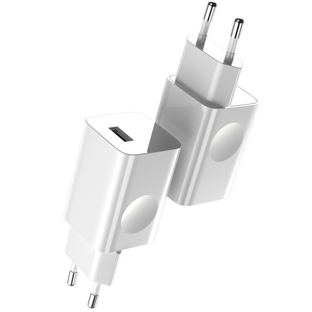 Väggladdare, nätaggregat för USB Quick Charge 3.0 kabel, vit
