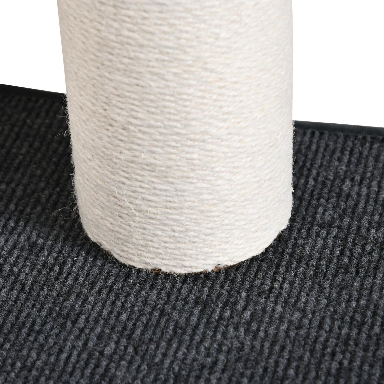 Väggmonterad kattklätterstolpe, ljusgrå beige trä