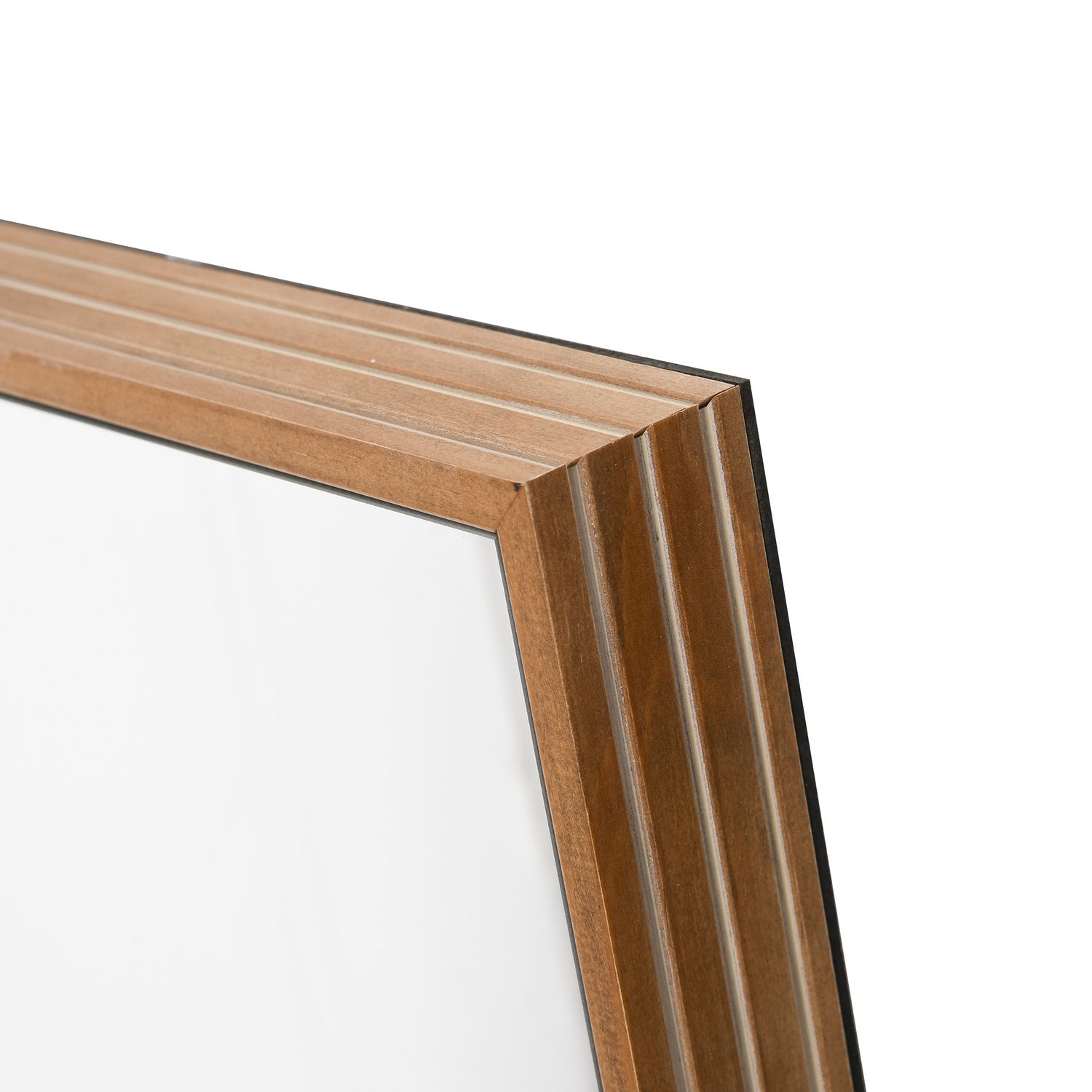 Väggspegel 125x45 cm – Träram, naturlig finish