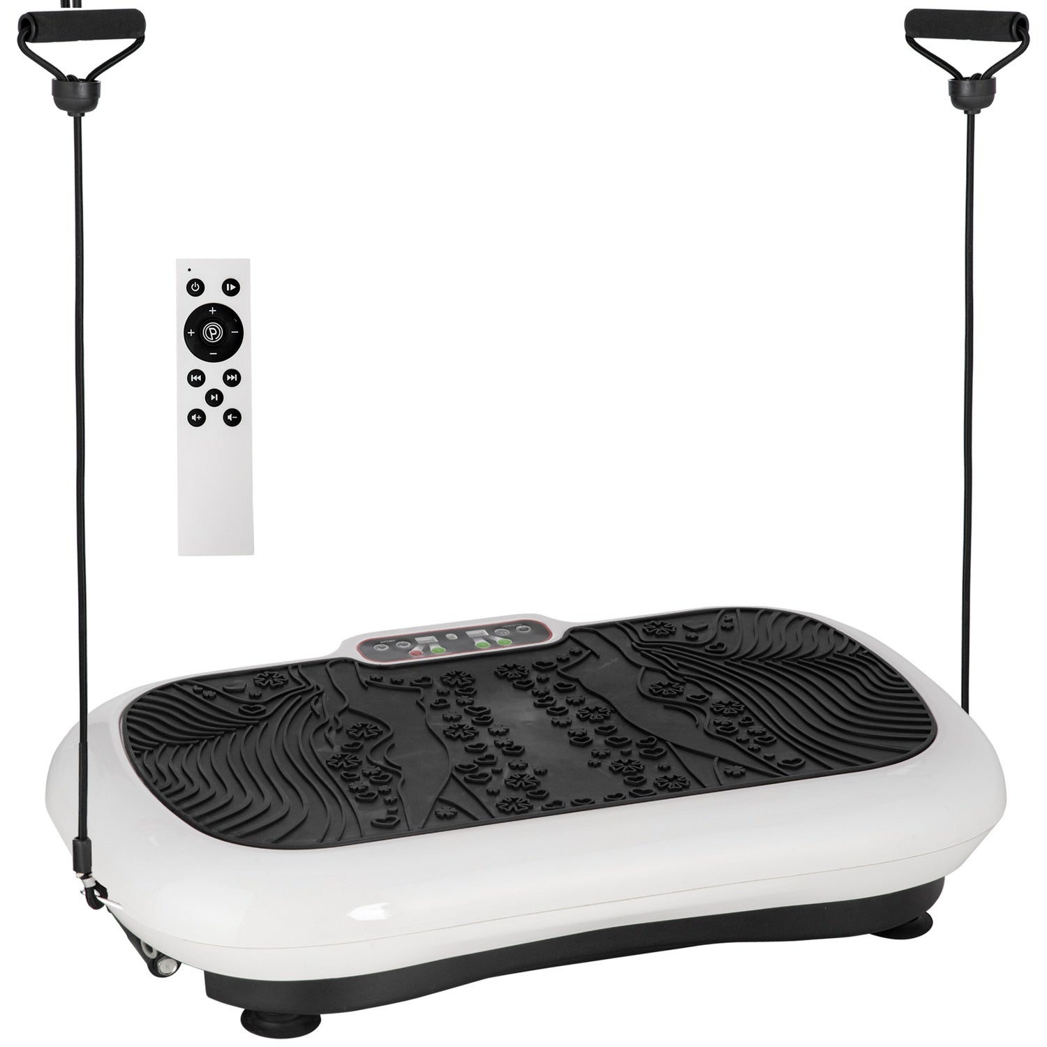 Vibrationsplatta med band – 200W, 99 nivåer, upp till 120 kg