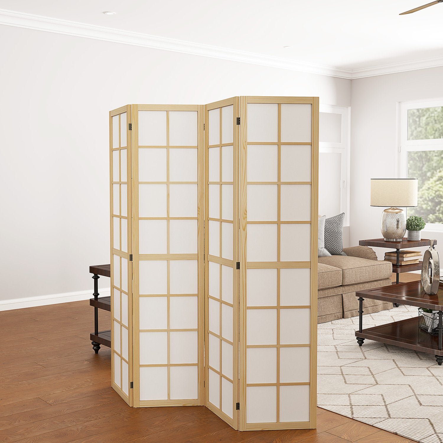 Vikbar Room Divider Privacy Screen, Natural - 160x170 cm