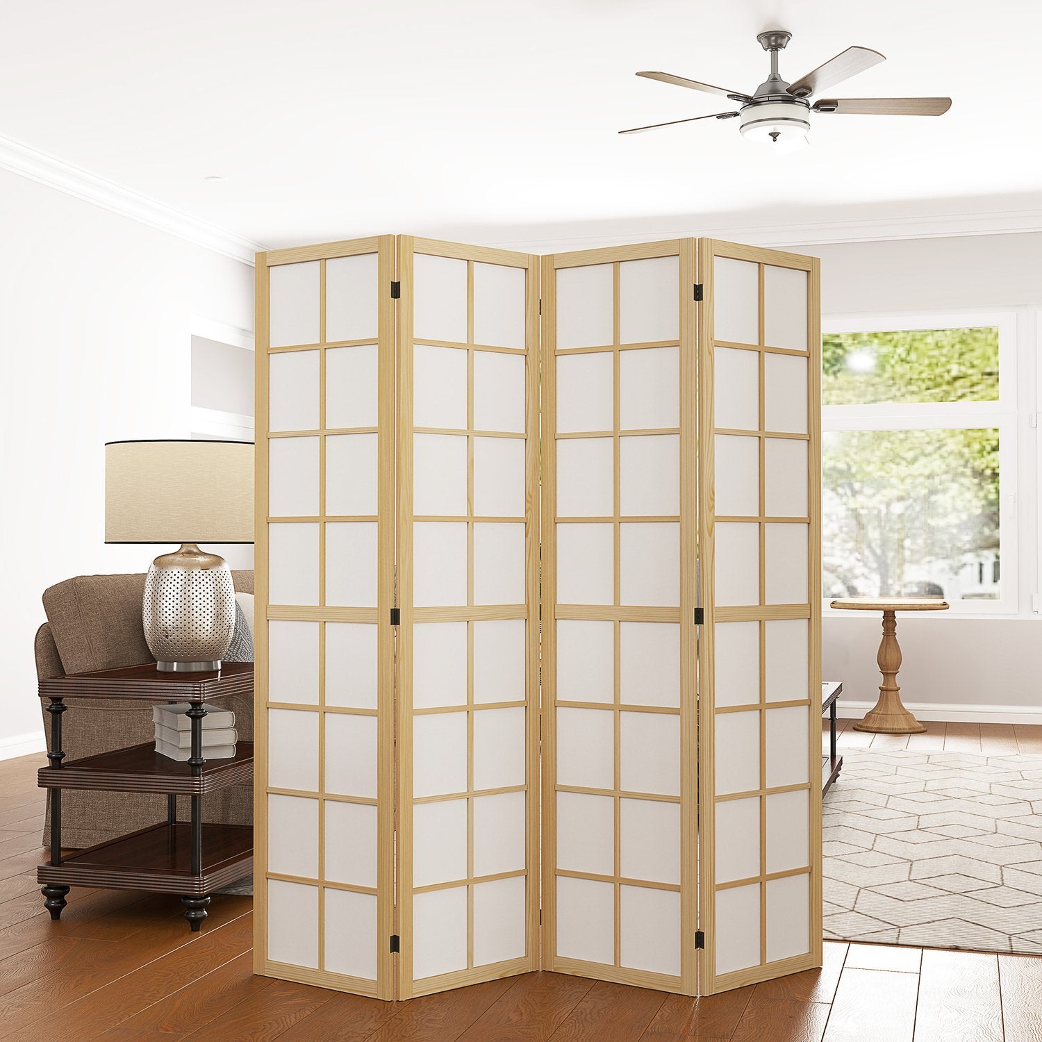 Vikbar Room Divider Privacy Screen, Natural - 160x170 cm