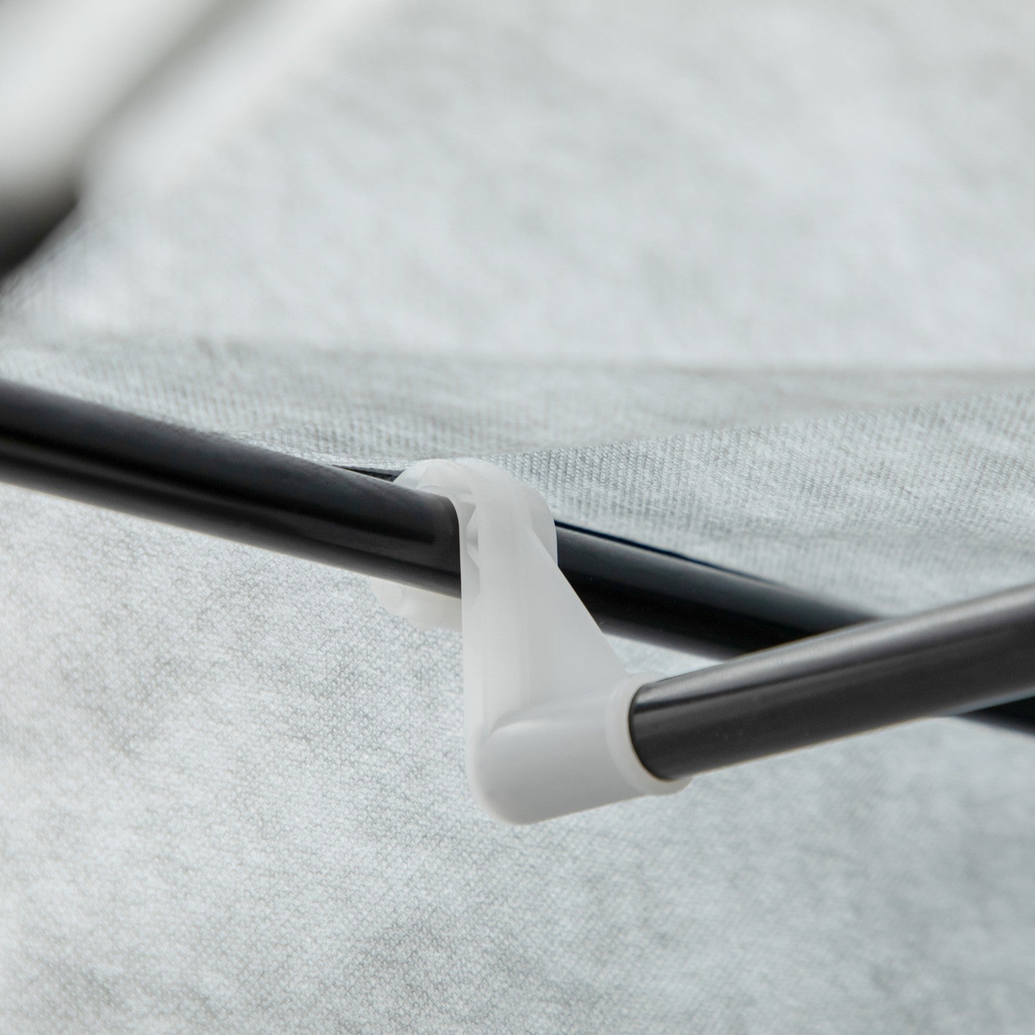 Vikbar grå garderob, 6 fack, 103x43x162,5 cm