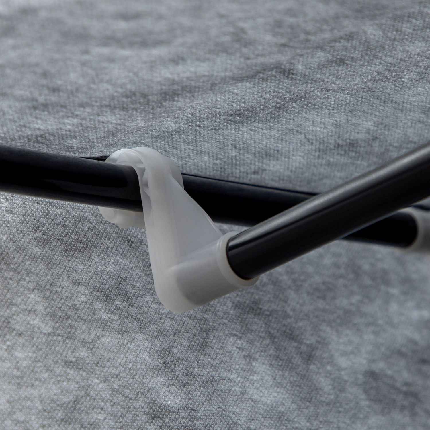 Vikbart garderobsskåp, dragkedja, non-woven, mörkgrå