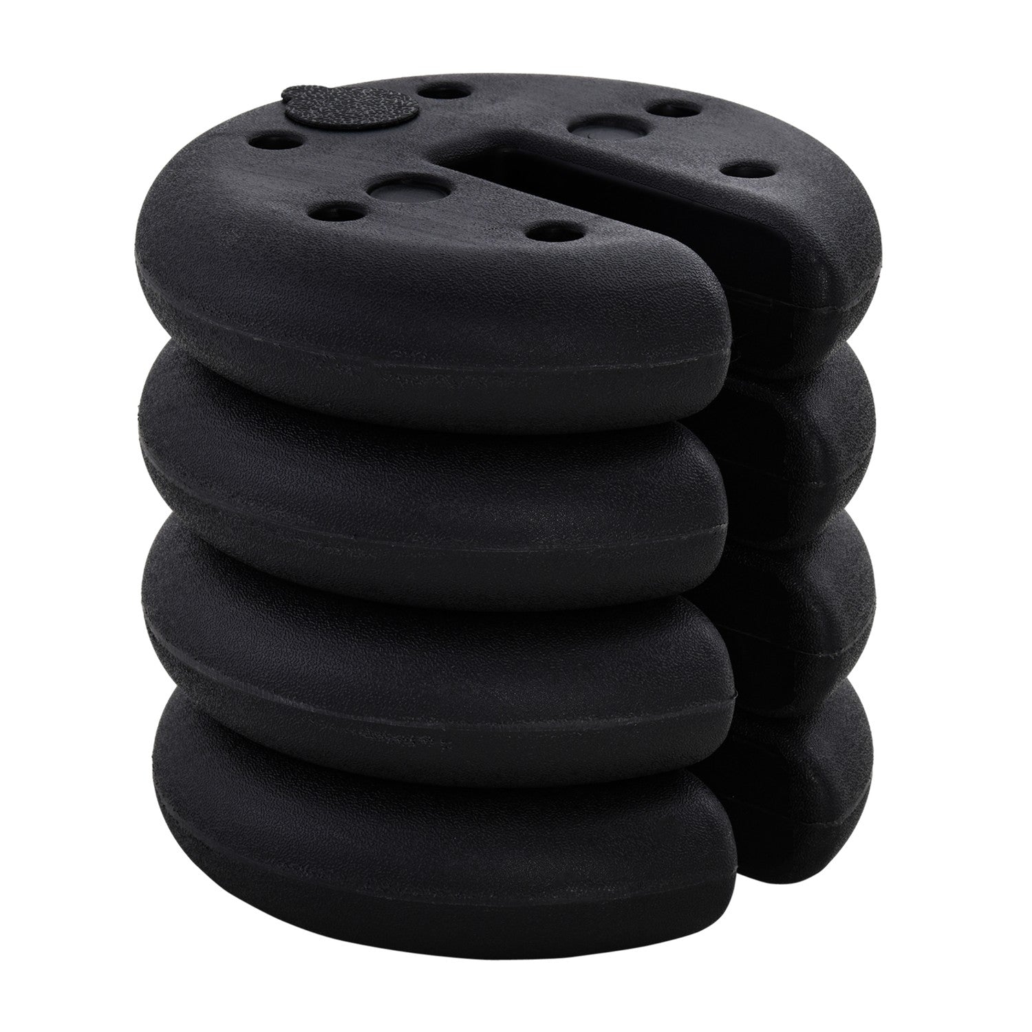 Partytältvikt – Fyllbar upp till 5 kg, svart HDPE, Ø25x6 Cm