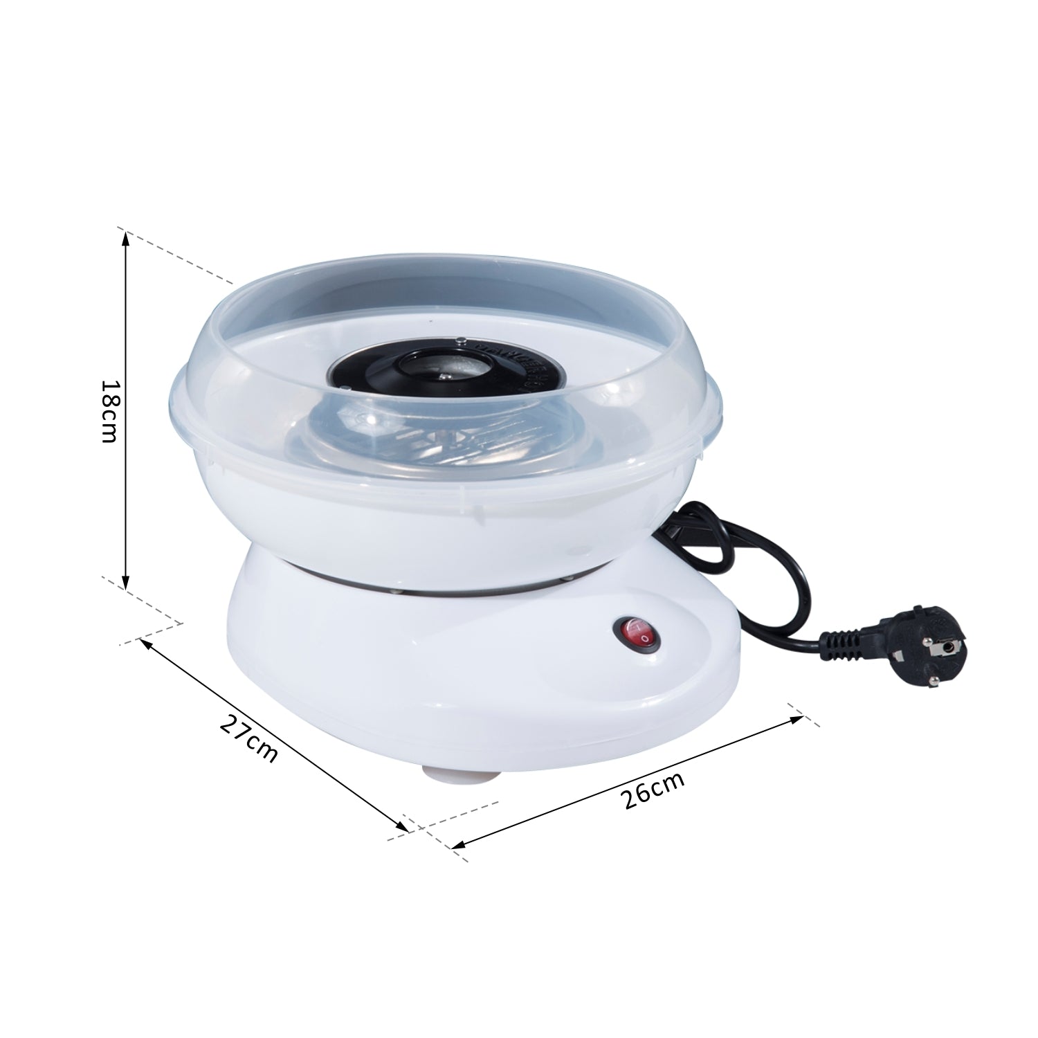 Vit sockervaddsmaskin – lätt att använda för fester