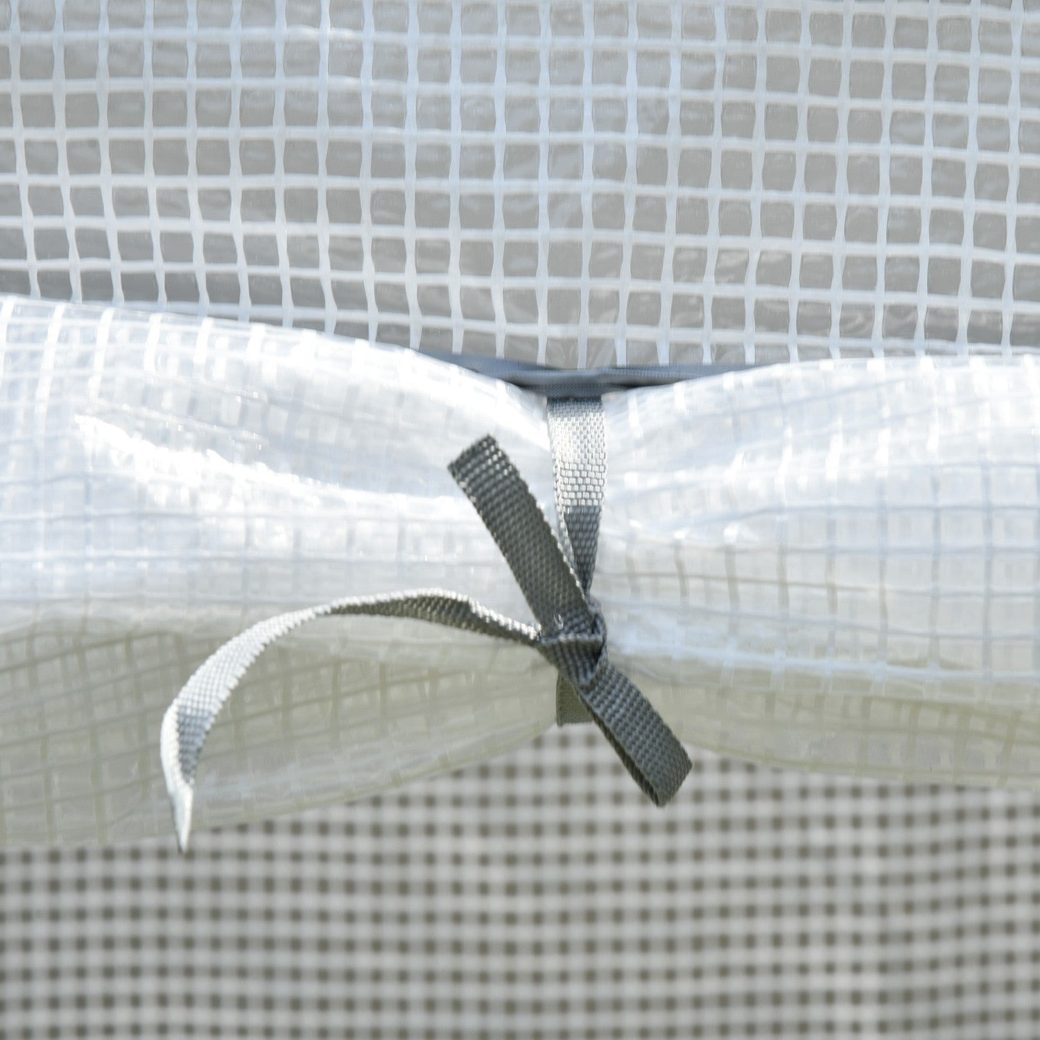 Vitt växthus för grönsaker & blommor, 101x50x150 cm