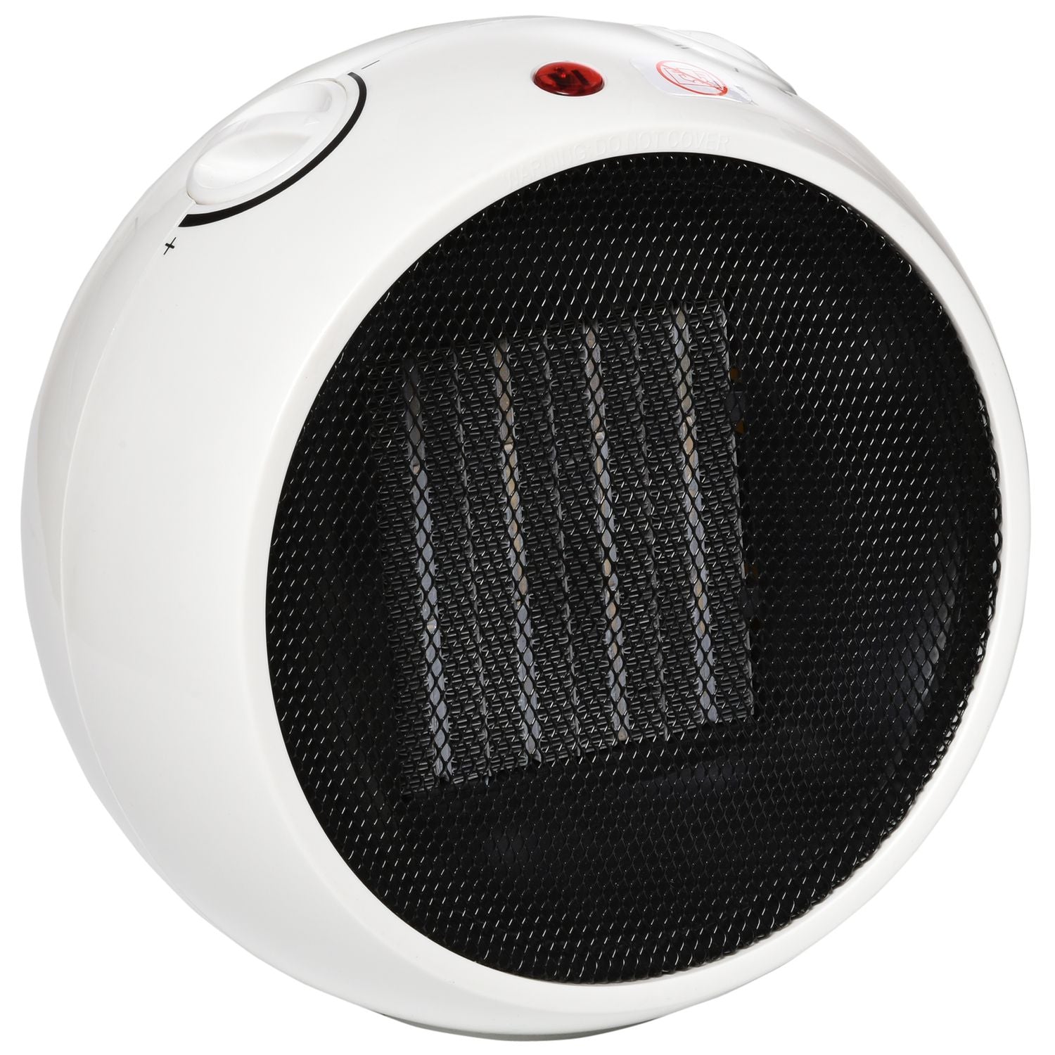 Elektrisk värmefläkt, 900W/1500W, Vit & Svart, Kompakt