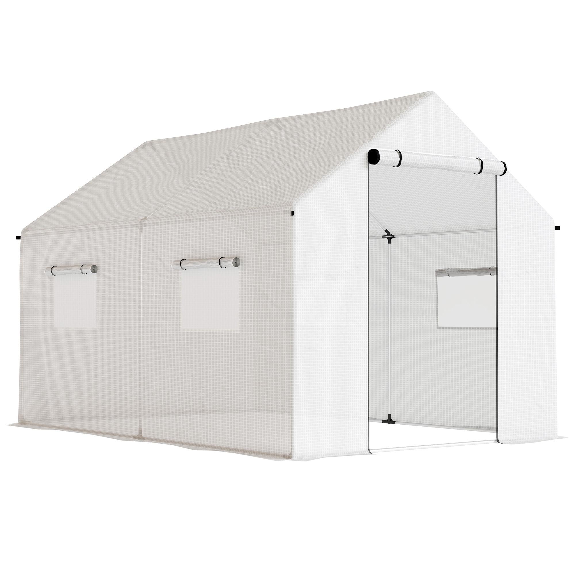 Skleník 3x2x2m s UV odolným krytem, síťovaná okna