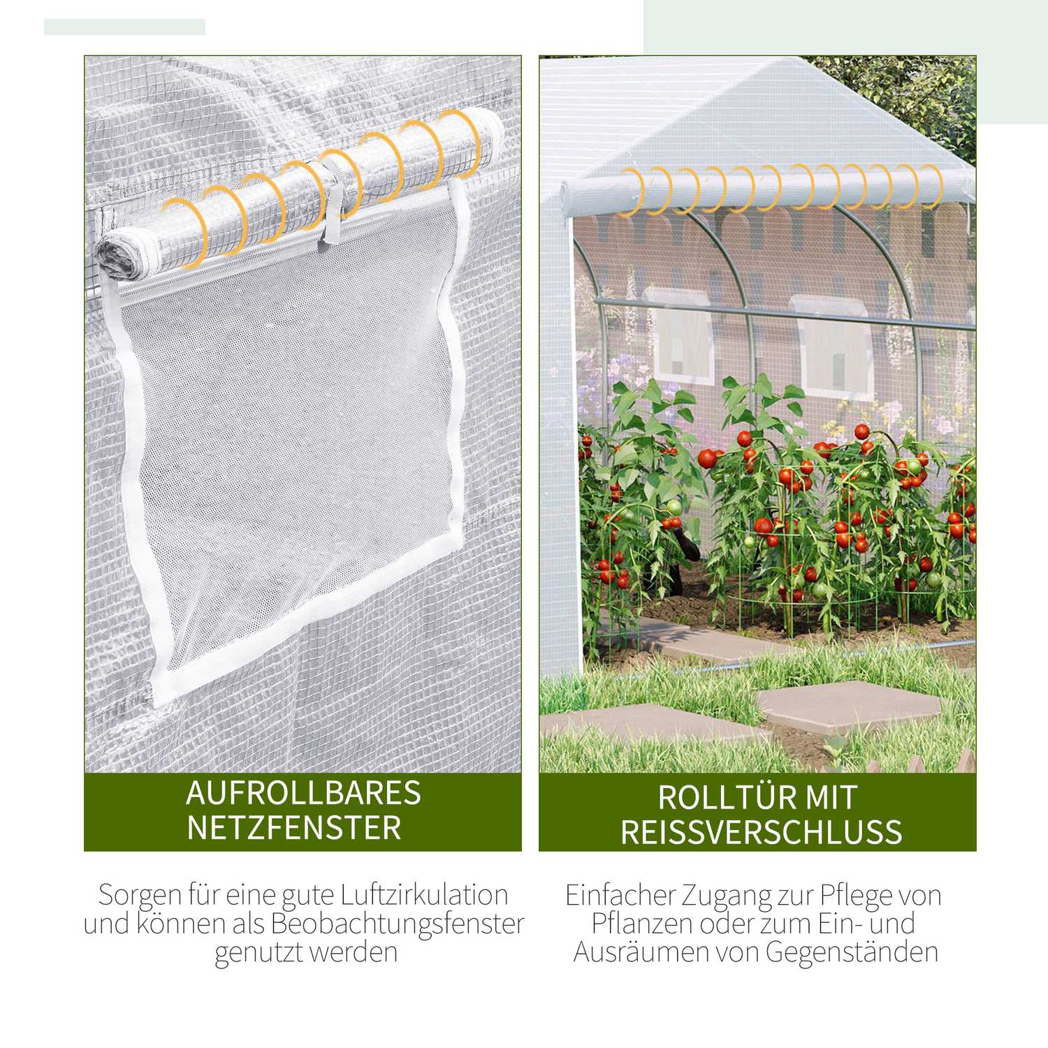 Växthusfilm 4,45x2,99x2,05M UV-skydd, vindtät