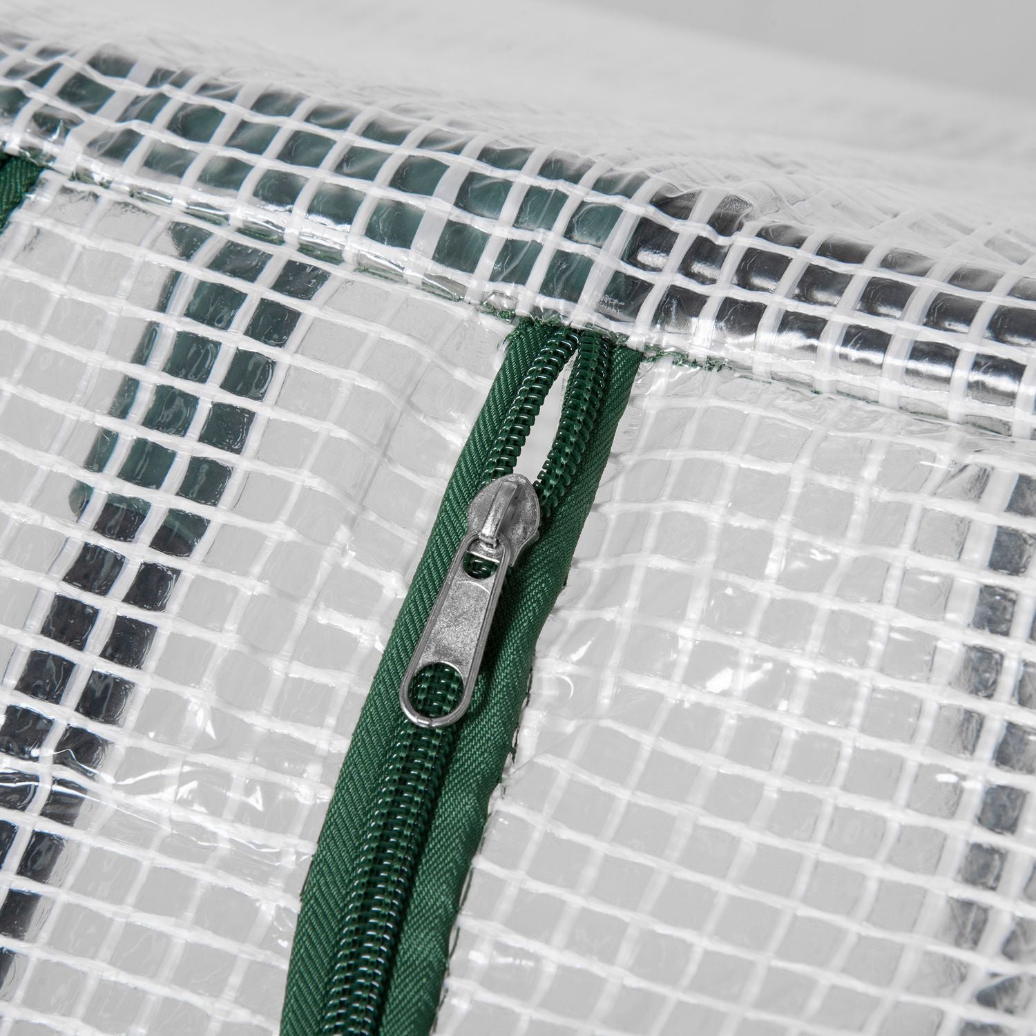 Växthus med fönster – 120x60x60 cm, Vit PE Kallram